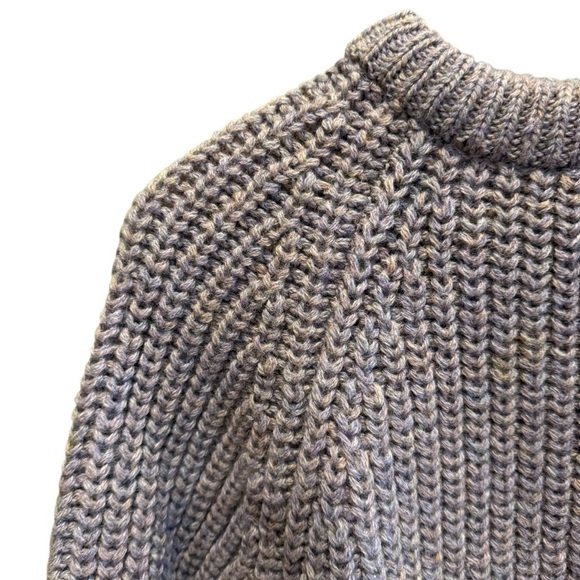 Vtg Cottage Knitwear By Classic Knit Men’s 100 % Wool Sweater Light Purple M - Picture 4 of 14